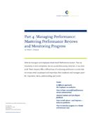 Managing Performance: Mastering Performance Reviews and Monitoring Progress